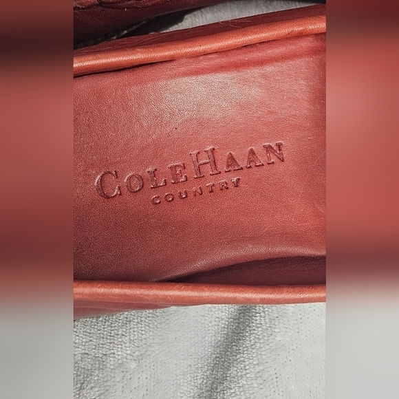 Cole Haan Country Edition Womens Slip On Red Driving Leather Loafers Size 8.5 - Picture 2 of 7